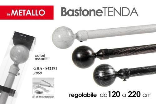 Asta bastone tenda estensibile - asta,