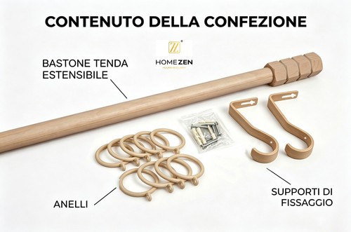 Bastone tenda estensibile - tenda,